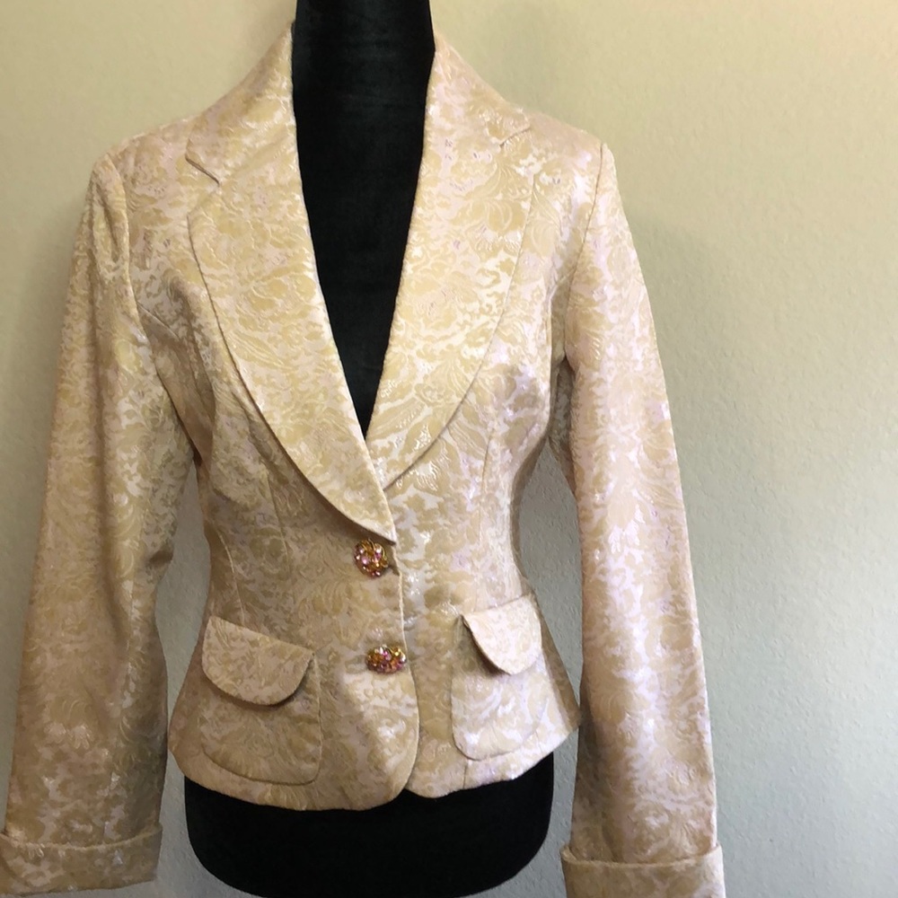 Worthington Pink Print Jacket